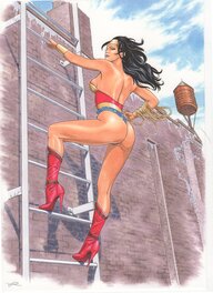 Lounis Chabane - Lounis Chabane - Wonder Woman - Illustration originale