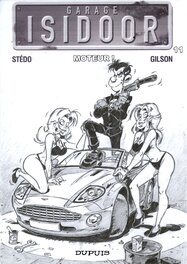 Stédo - Couv. Garage Isidor et une Aston martin DB9 - Original Cover