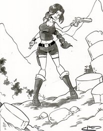 Kristof Berte - Tomb Raider / Lara Croft - Original art