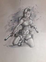 Ed van der Linden - Tomb Raider / Lara Croft - Planche originale