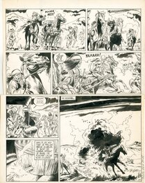 Jean Giraud - Lieutenant Bluebery - Tonnerre à l'Ouest Page 17 - Planche originale