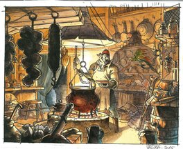 Sébastien Vastra - Jim Hawkins - Tome 1 et 2 - Kong John Silver en cuisine - Original Illustration