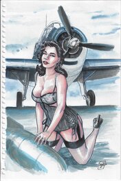 Maza - Maza - Pin Up - Illustration originale