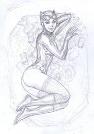 Atilio Gambedotti - Catwoman par Gambedotti - Original Illustration