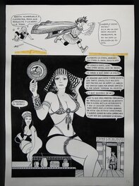 Guillermo Bestard - Cléopâtre Laura comics Pin-up - Planche originale