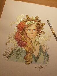 Le portrait terminé Le portrait terminé