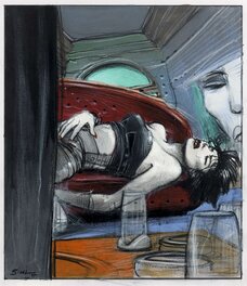 Enki Bilal - Bilal, Hamlet, La mort d'Ophélie - Illustration originale