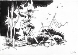 Clarke - Clarke - Mélusine - La guerre sans magique - Original Illustration