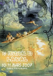 Affiche du festival BD Laval 2007 d'Emmanuel Lepage