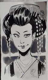 Mathieu Moreau - Geisha - Original Illustration