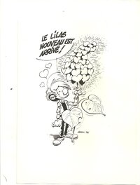 Pierre Seron - Les lilas - Original Illustration