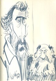 François Walthéry - Paul  DELIEGE  ET  RENE HAUSMAN - Illustration originale