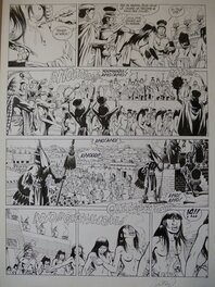 Jean-Yves Mitton - Quetzalcoatl tome 2 planche 36 - Planche originale