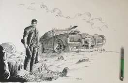 François Gomès - Mad max - Illustration originale
