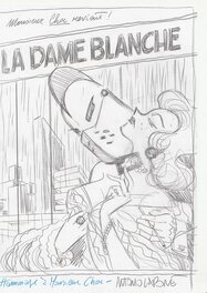 Antonio Lapone - La Dame blanche - Original art