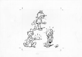 Gos - Le Scrameustache - Illustration originale