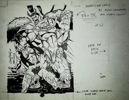 Ryan Odagawa - Avengelyne #92 : Avengelyne vs B'Liale - Illustration originale