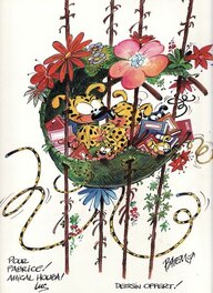 Batem - Le nid du Marsupilami revisité - Illustration originale