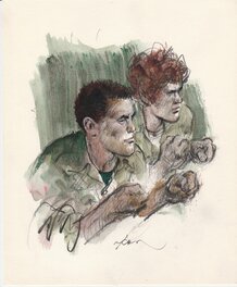 René Follet - Bob Morane & Bill Ballantine - Original Illustration