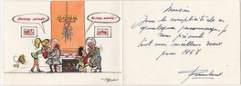 Interieur de la carte de voeux qui est pliée en deux Interieur de la carte de voeux qui est pliée en deux