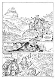 Planche originale - Maïorana, D Tome 1, Lord Faureston, planche n°44, 2008.