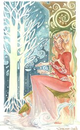 Ood Serrière - elfe - Illustration originale