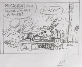 Détail du crayonné de planche 1a Détail du crayonné de planche 1a