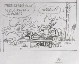 Détail du crayonné de planche 1a