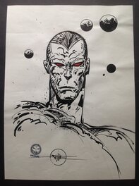 Druillet Original Lone Sloane a L'Encre de Chine , Dessin inédit METAL HEROS