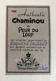 Certificat au dos Certificat au dos