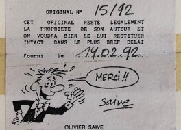 Date et signature au dos