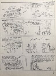 Raoul Cauvin - Spirou et Fantasio - La Boite Noire - Original art