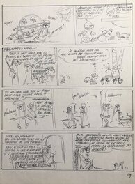 Raoul Cauvin - Spirou et Fantasio - La Boite Noire - Œuvre originale