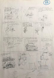 Jean-Claude Fournier - Spirou et Fantasio - L'Ankou - Original art