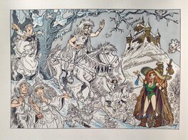 Etape de l'illustration 2 - Mise en couleurs Etape de l'illustration 2 - Mise en couleurs