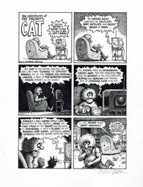 Gilbert Shelton - Fat Freddy's cat - Nature in action - Planche originale