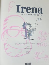 Dédicace de Morvan (scénariste) dans Irena tome 4 Dédicace de Morvan (scénariste) dans Irena tome 4