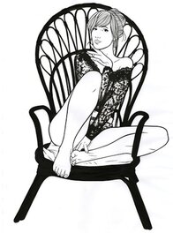 Kristof Spaey - Lace Chair - Illustration originale