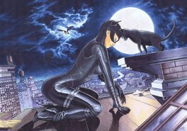 Lounis Chabane - Catwoman par Chabane - Illustration originale