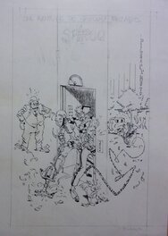 Denis Bodart - Hommage à Franquin - Spirou et Fantasio - Illustration originale