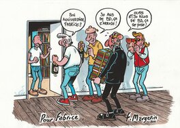 Frank Margerin - Pour mes 30 ans de BD - Merci Frank - Original Illustration