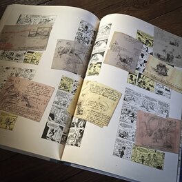 Croquis de Franquin, extrait du TL du Faiseur d'or (éd. Black & White)