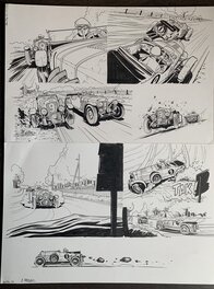 Christian Papazoglakis - 24 heures du mans - Planche originale