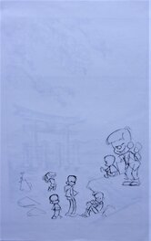 Croquis au dos de l'illustration Croquis au dos de l'illustration