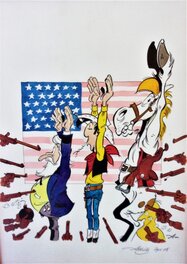 Achdé - Lucky Luke T3 - L'homme de Washington - Couverture originale