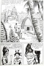 Santo D'Amico - Dan Panther, La reine des Lakanis - parution dans Chevalier Bayard n°7 (Mon journal) - Comic Strip