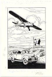 Francis Bergèse - Biggles - case - Original Illustration