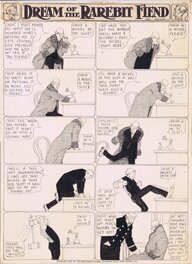 Winsor McCay - Rarebit Fiend 1907 Winsor McCay - Planche originale