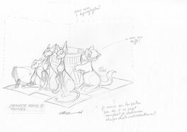 Crisse - Ramses - Recherche pour une statuette en plomb - Original art