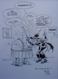 Pierre Tranchand - Mes 20 ans de BD - Pierre toujours fidéle en amitié - Illustration originale